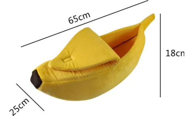 Banana Shaped Pet House Dog Bed