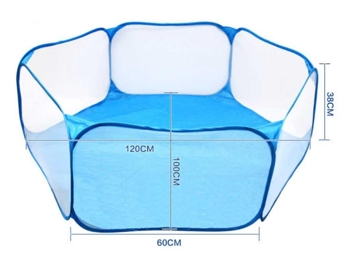 Hexagonal Ocean Ball Pit Tent for Kids and Pets