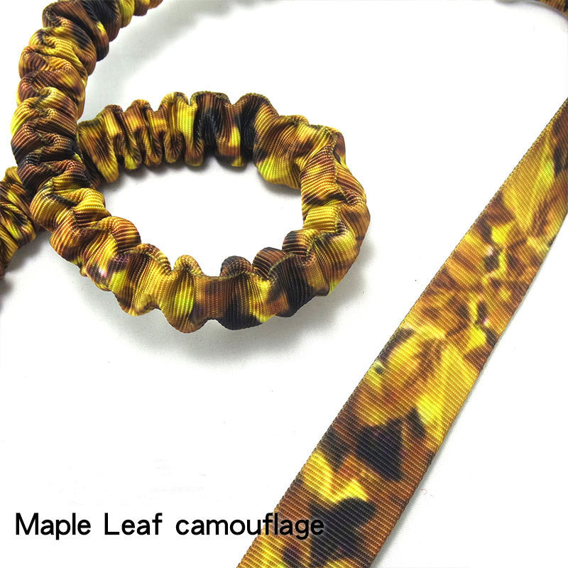 Camouflage Elastic Dog Traction Leash for Outdoors