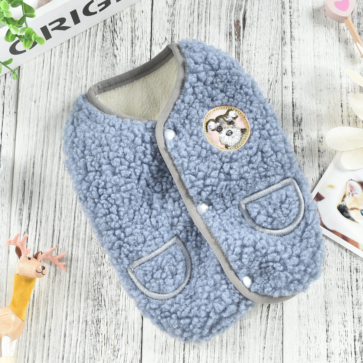 Thickened Polar Fleece Vest for Pets in Autumn/Winter