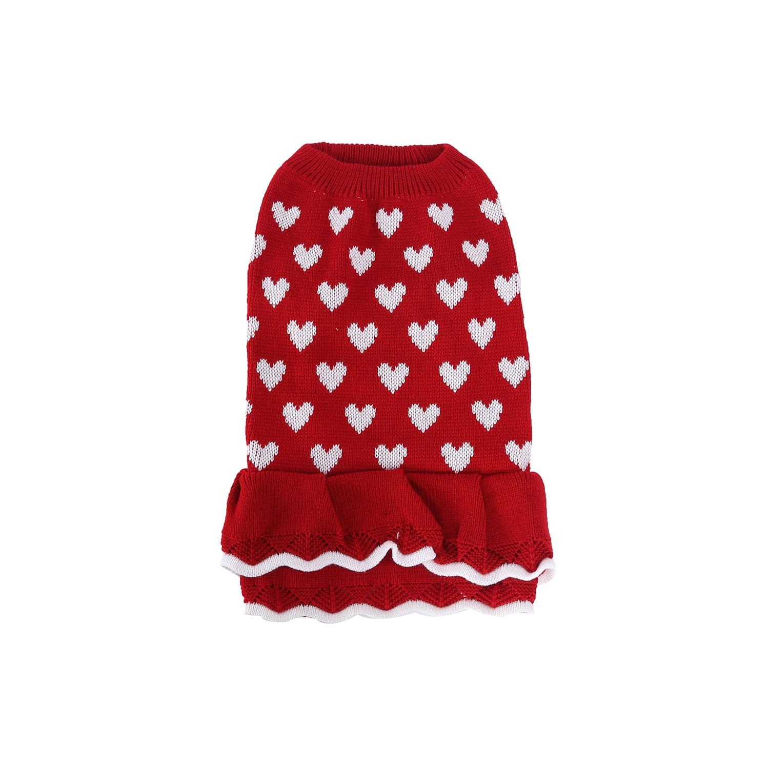 Pet Peach Round Neck Sweater for Dogs