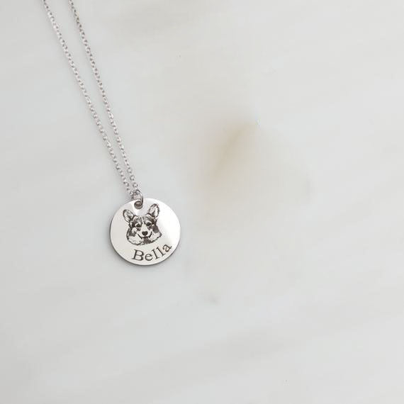 Engraved Pet Tag Necklace