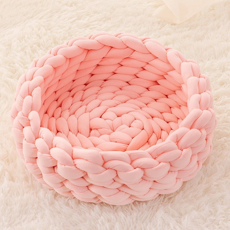 Soft Plush Cat House Cushion Bed