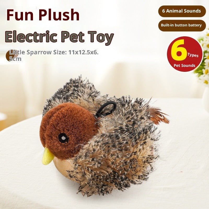 Interactive Magpie Cat Plush Smart Toy
