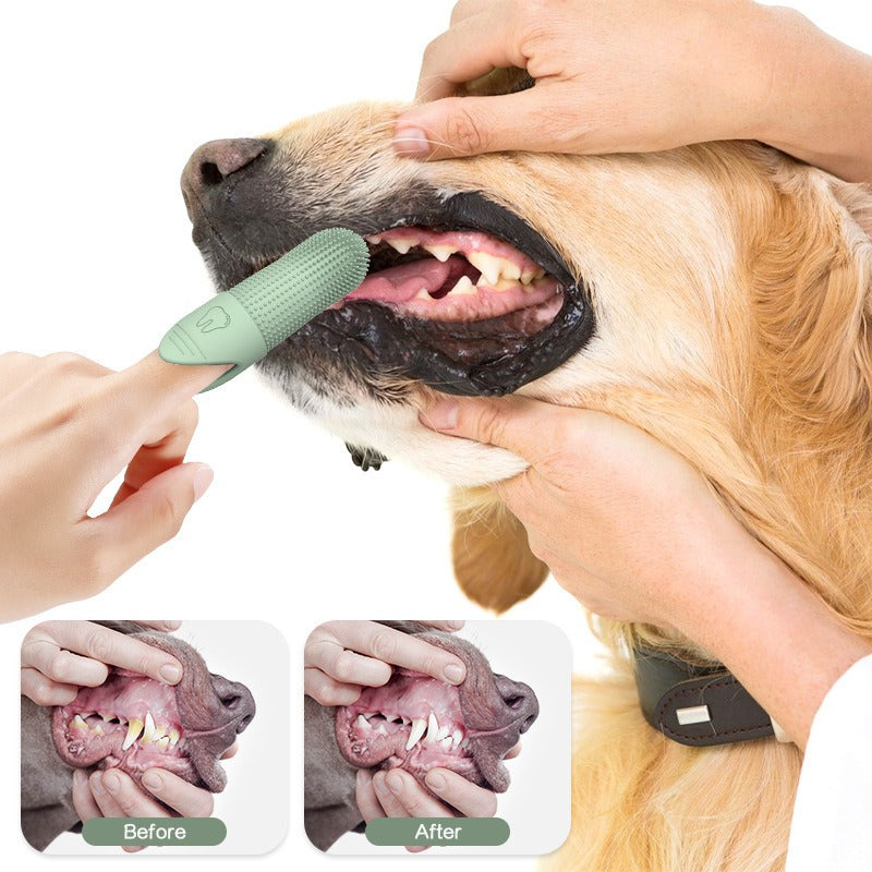 360° Pet Finger Toothbrush for Dogs