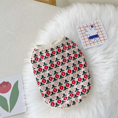 Autumn Winter Tulip Vest Dress for Dogs