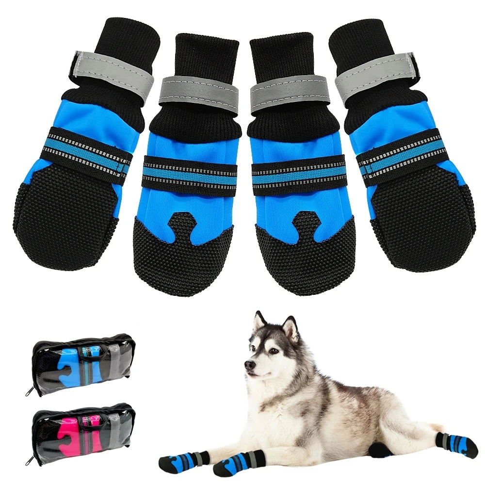 Large Dog Winter Walking Shoes with Non-Slip Sole