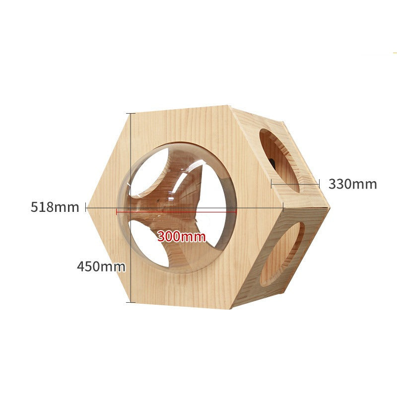 Wall-Mounted Solid Wood Cat Shelves & Perches