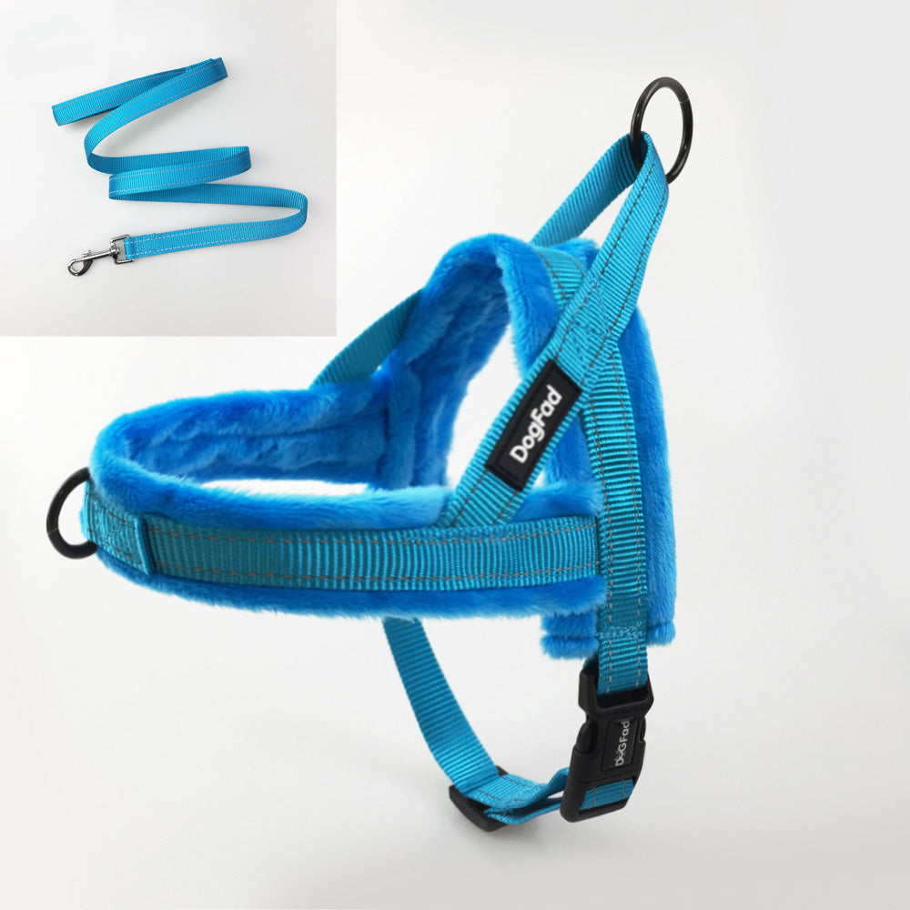 Comfortable Pet Chest Strap with Leash Attachment