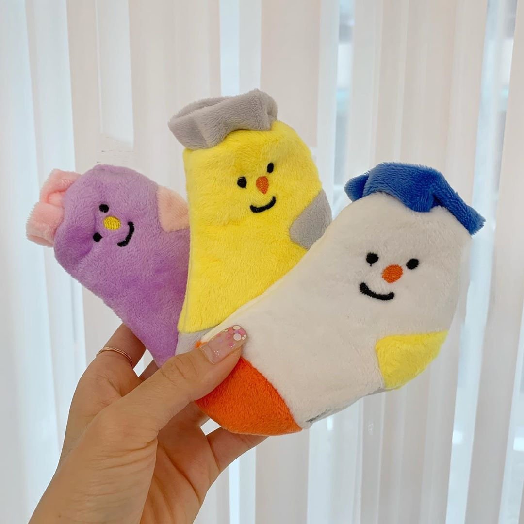 Cute Dog Socks with Hidden Food List