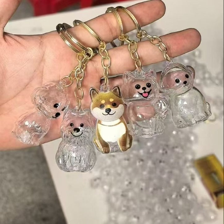 Transparent Puppy Fur Keepsake Box