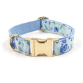 Blueberry Print Pet Collar with Custom Lettering