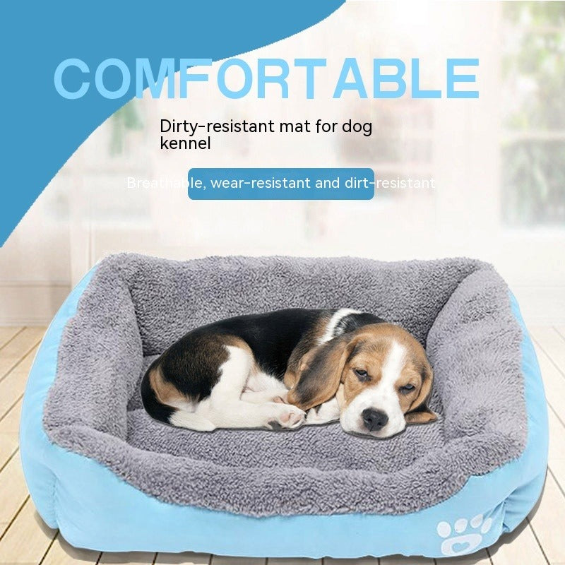 Fleece-lined Pet Cushion Mat