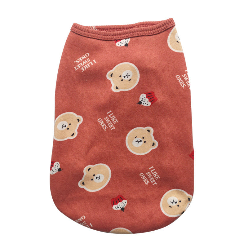 Plush Pet Vest for Autumn and Winter (Small to Large)