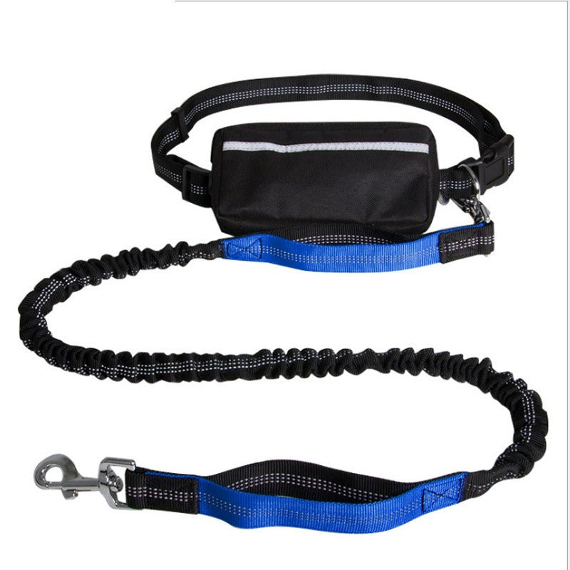Hands-Free Reflective Nylon Retractable Dog Leash