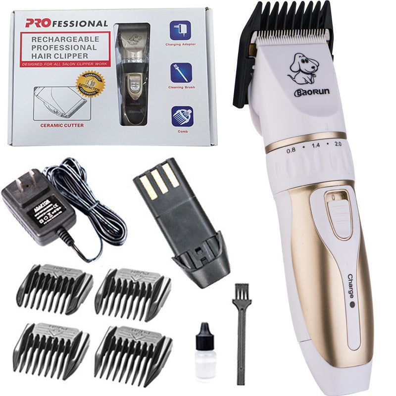 Rechargeable Pet Hair Clipper with Ceramic Blade