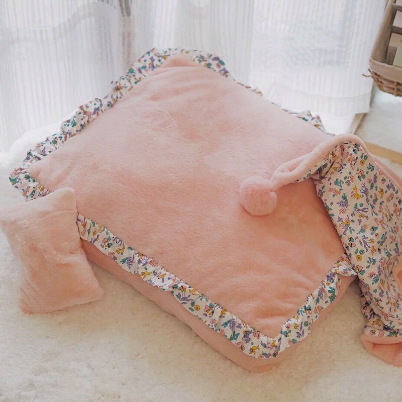 Removable and Washable Plush Dog Bed for Small/Medium