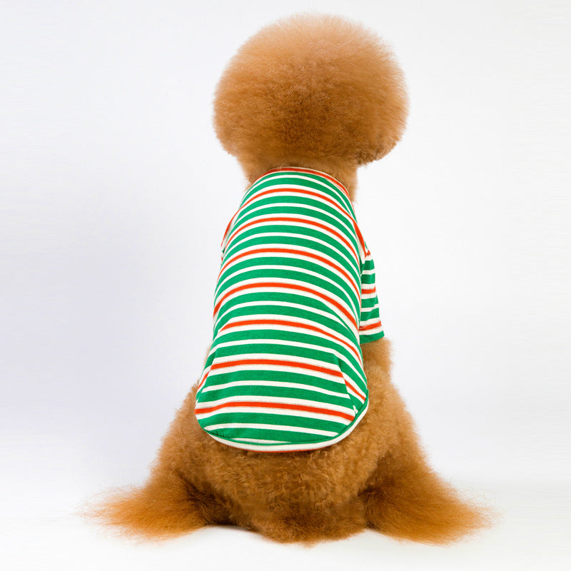 Striped Pet Clothing for Small to Medium Dogs