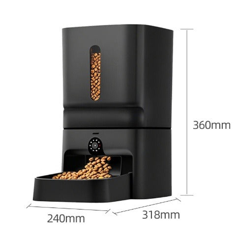 7L Automatic Cat Feeder with Video & Bowl