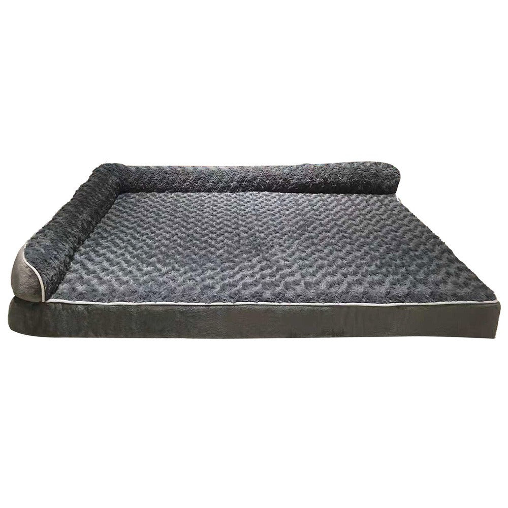Removable L-Shaped Pet Sofa Dog Bed