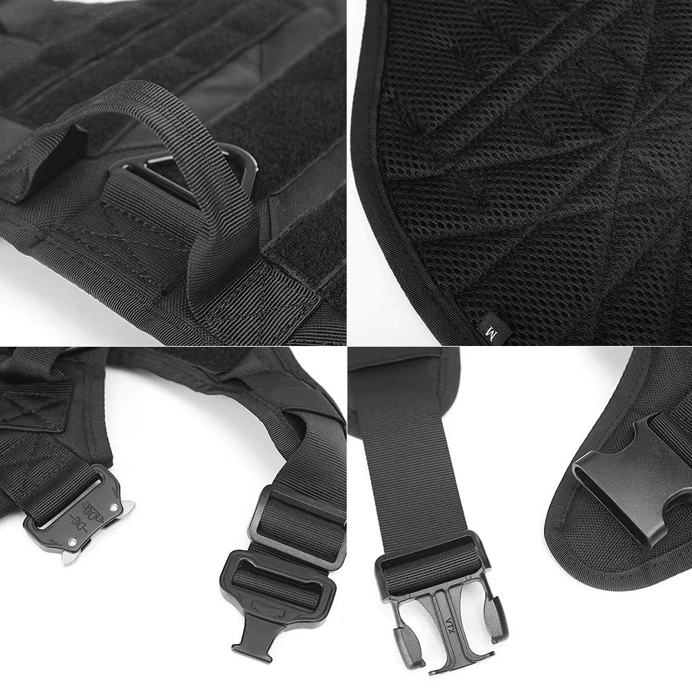 Nylon Camouflage Dog Harness and Leash Set