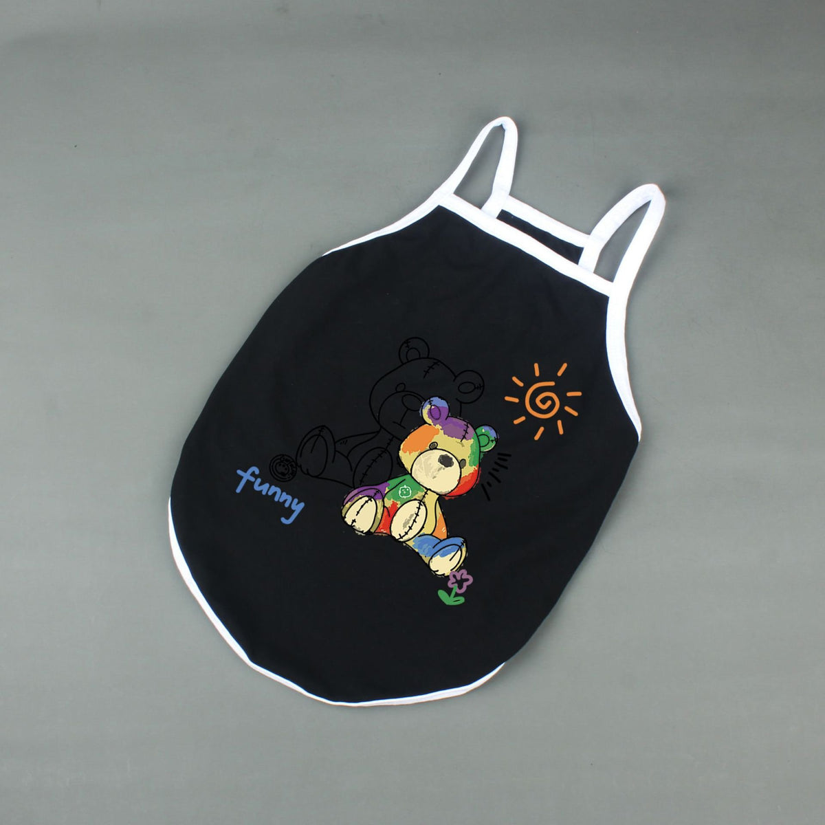 Trendy Pet Camisole with Sun Bear Pattern