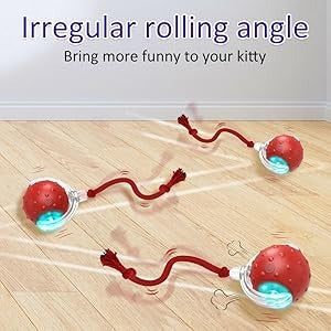 Interactive Motion Cat Toy with Sound - Red