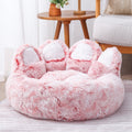 Bear Paw Plush Dog Bed