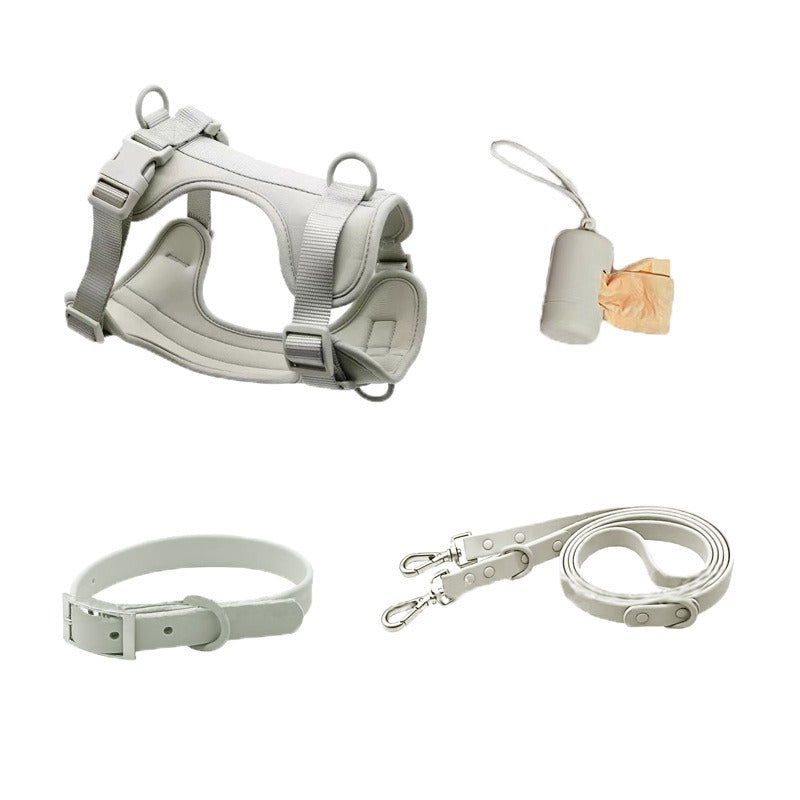 Dog Tactical Chest Back Waterproof Collar Set