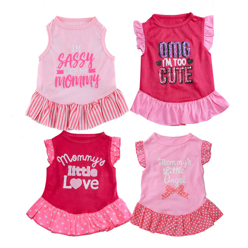 Summer Cotton Dress Set for Cats and Dogs (Small Breeds)