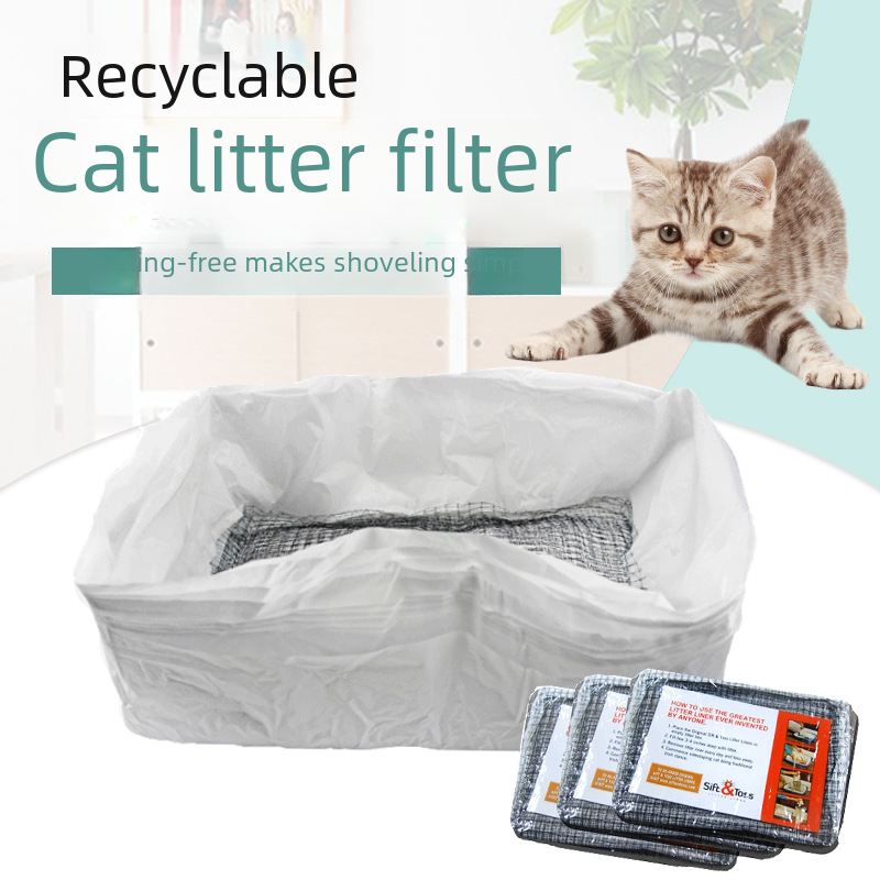 Large Disposable Cat Litter Bags - 10 Pack