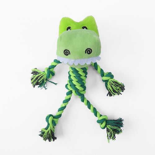 Amazon Plush Dog Toy with Cotton Rope - Cute Animal Design