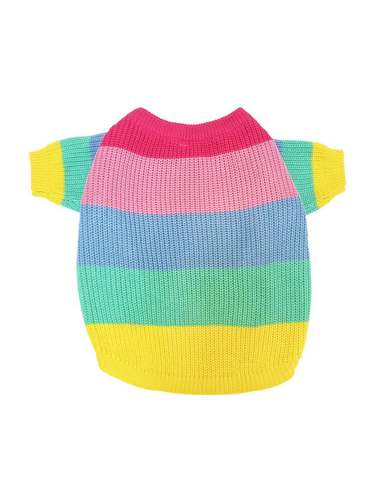 Rainbow Sweater for Small Dogs and Cats (Fall/Winter)