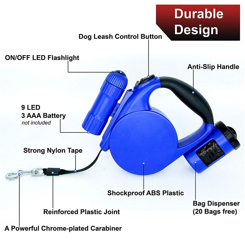 4.5m LED Light with Automatic Retractable Leash