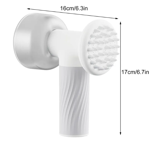 Automatic Foaming Pet Bath Brush with Soap Dispenser