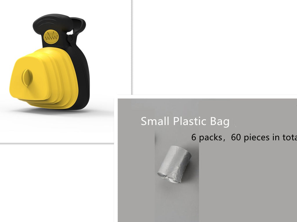 Foldable Dog Poop Bag Dispenser with Scoop