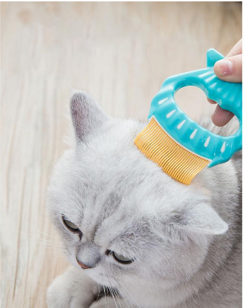 Cat Shell Comb for De-Shedding and Tangle Removal