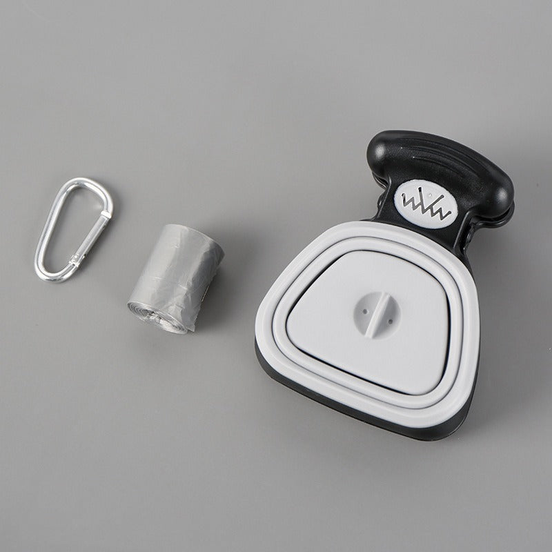 Foldable Dog Poop Bag Dispenser with Scoop