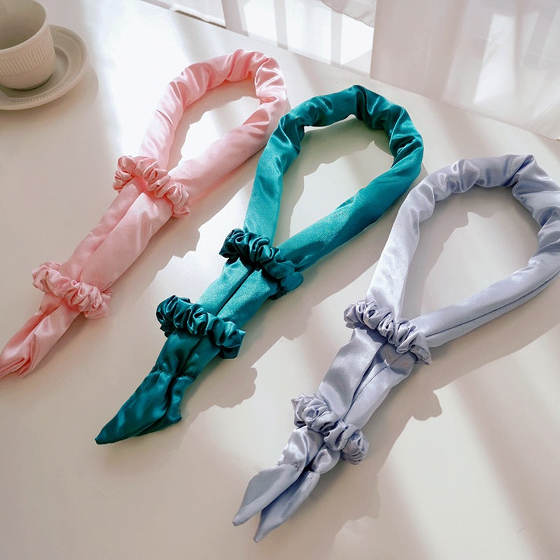 Heatless Big Wave Curling Rod Headband and Scrunchies