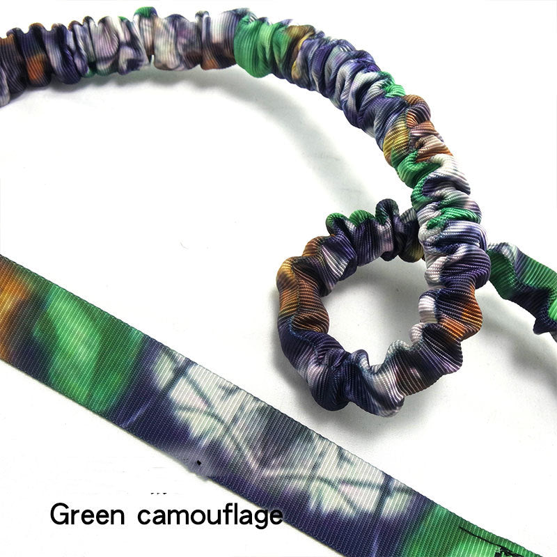 Camouflage Elastic Dog Traction Leash for Outdoors