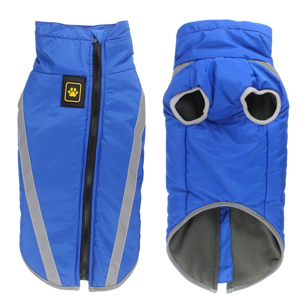 Reflective Padded Warm Jacket for Dogs in Winter