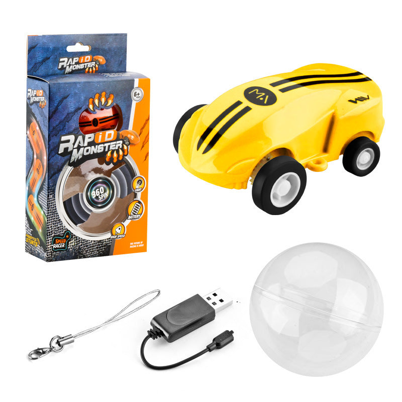 High-Speed Laser Car Mini Toy with 360° Stunt Rotation