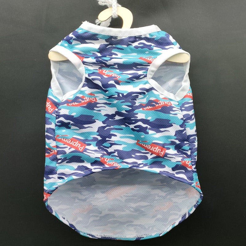 Camouflage Dog Vest Summer Pet Clothes