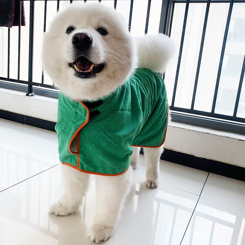 Pet Microfiber Fast-Dry Bathrobe