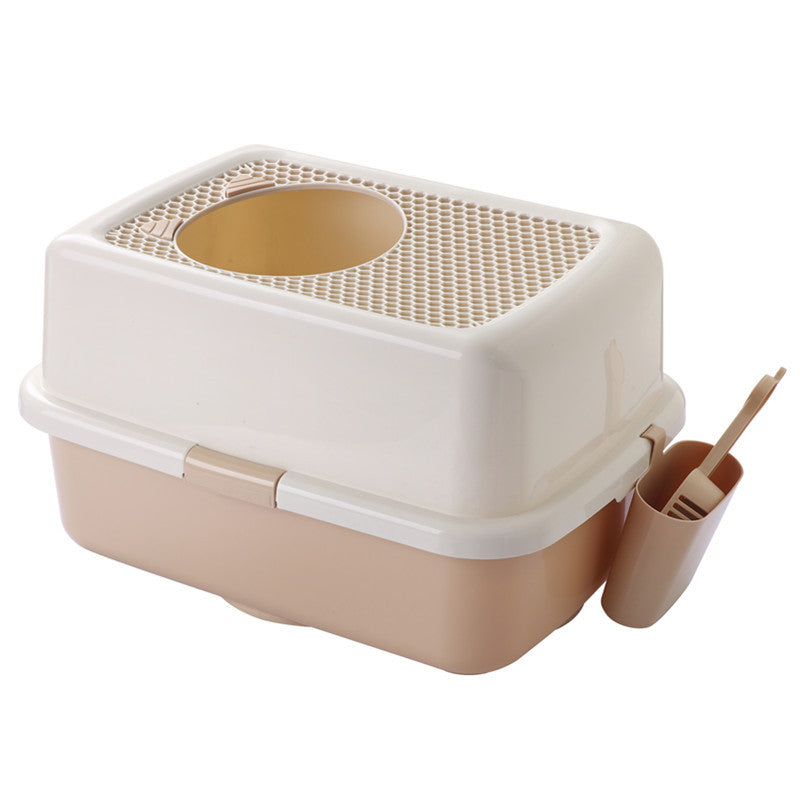 Extra Large Enclosed Cat Litter Box and Toilet
