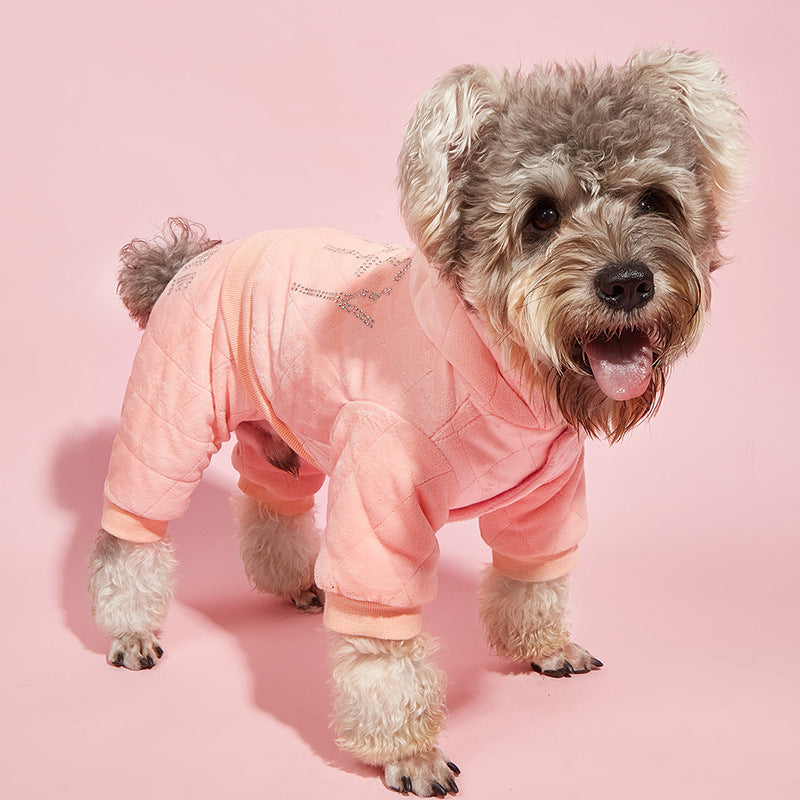 Cotton-Padded Jacket and Pants for Cats and Dogs