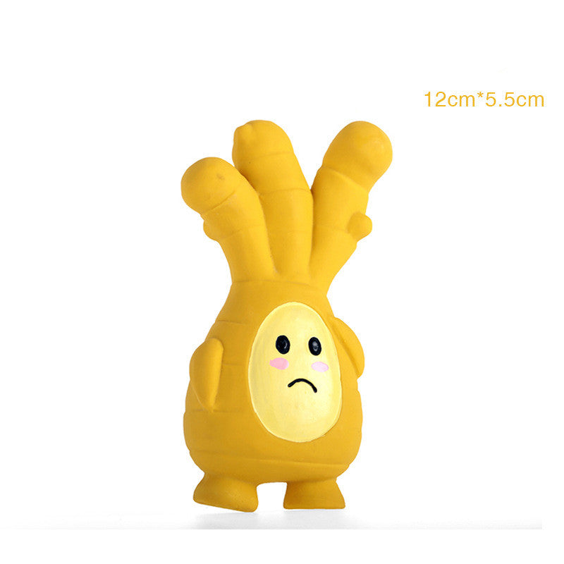 Ginger Garlic Dog Latex Toy with Sound