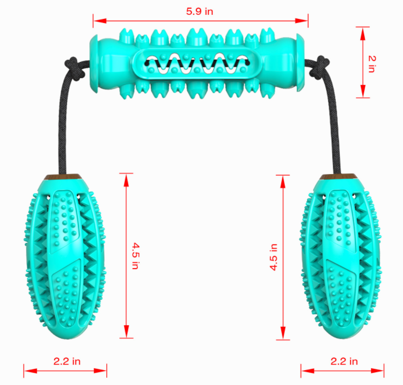 Amazon Bestselling Dog Chew Toy with Rope (3-Pack)