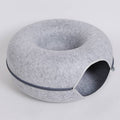 Donut Cat Felt Tunnel Bed