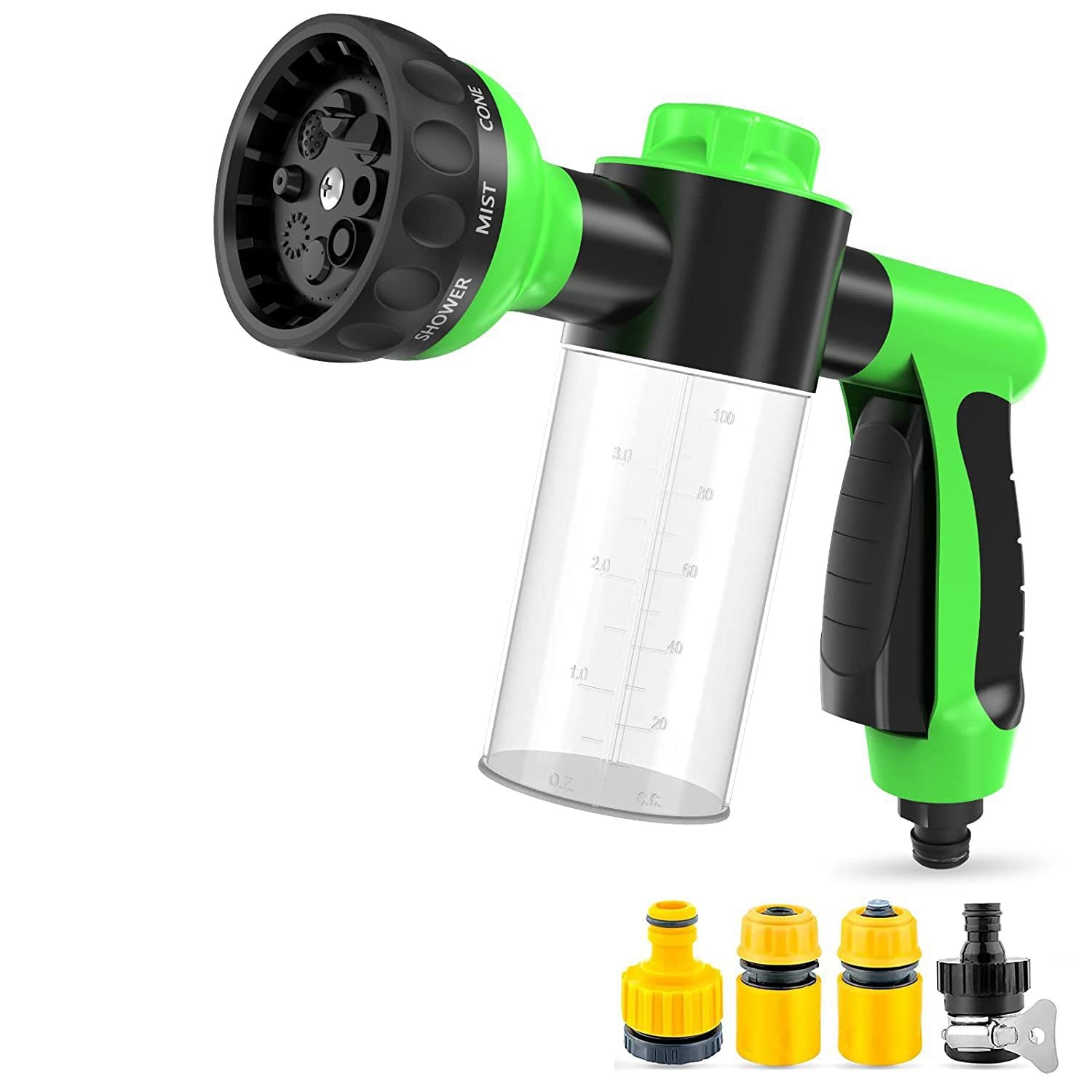 Pet Dog Wash Outdoor High-Pressure Sprayer Brush & Grooming Comb